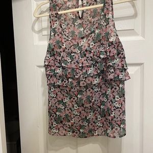 Express ruffled summer top XS